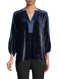 Nolia Velvet Blouse at Saks Fifth Avenue